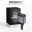 Carregador Turbo 4 em 1 Automotivo com Cabos Retráteis e Projetor Galáctico - Jetta ChargeLux™ [ESTOQUE LIMITADO]